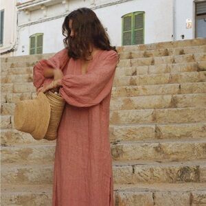 Beachwood Linen Dress NWT